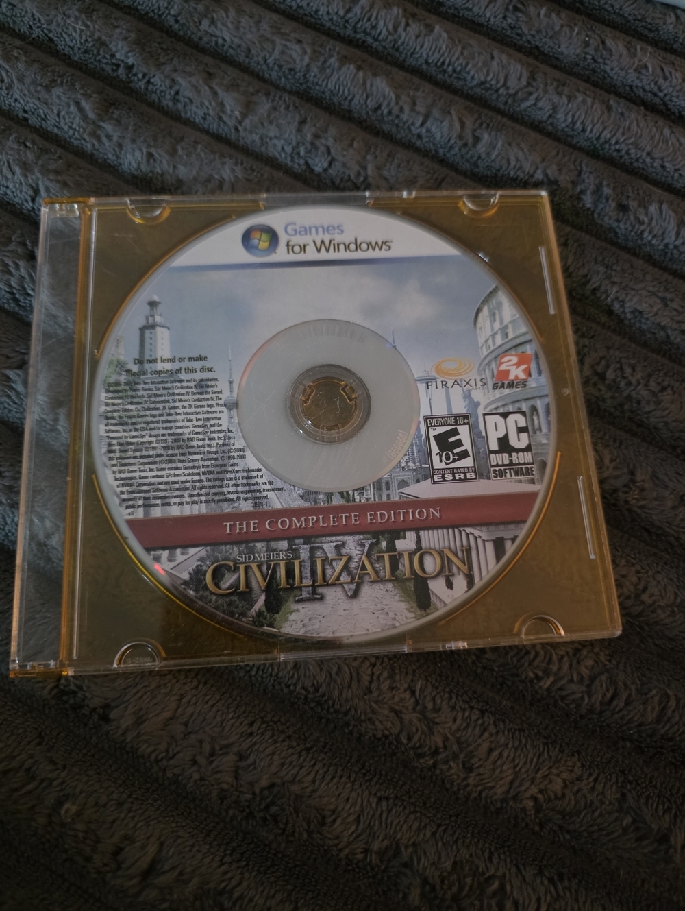 Sid Meier's Civilization IV: The Complete Edition (PC DVD, 2009) – Disc Only